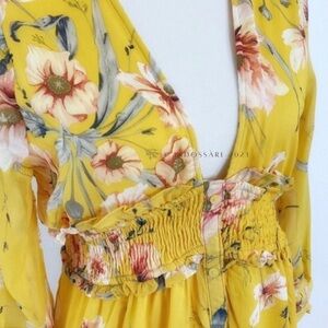 LAST ONE ☝️ Cottagecore Deep Neckline Tiered Dress